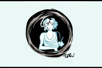 Freyja Zazu's art is on display at Cenote for the month of April