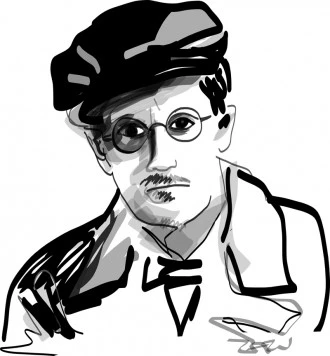 James Joyce by Freyja Zazu
