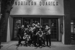 The Whole Gang In Front of The Northern Quarter: Photo by Craig Janzen