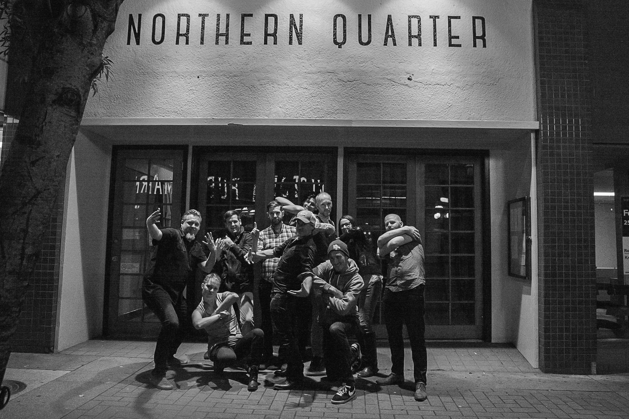The Whole Gang In Front of The Northern Quarter: Photo by Craig Janzen
